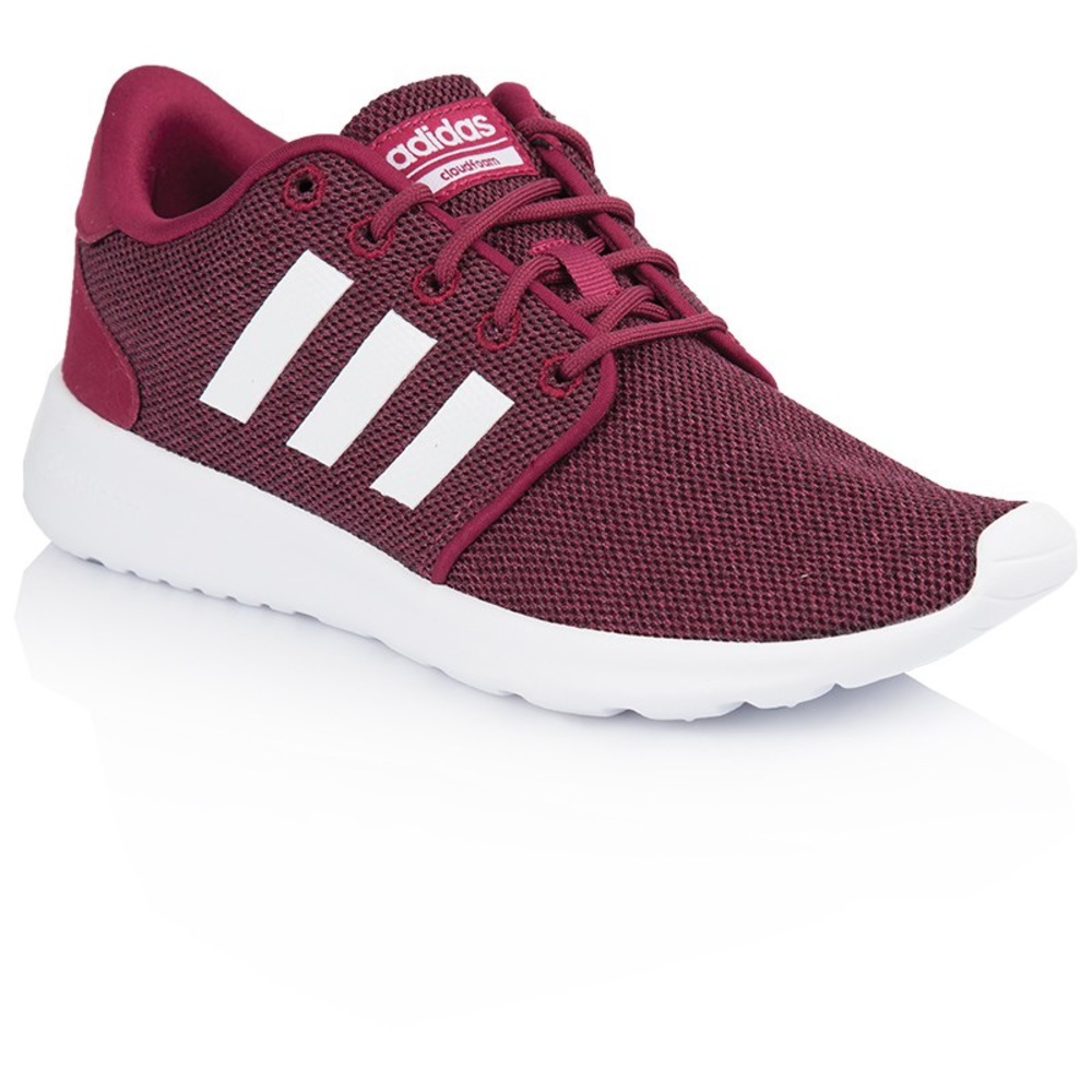Adidas neo Cloudfoam QT Racer Burgundy Shoes.